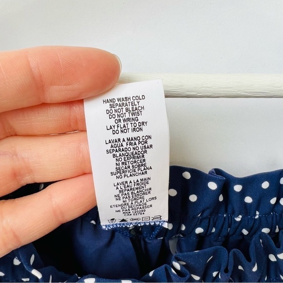 Vitamin A Rumba dot Amelie bikini top in Navy blue - Picture 9 of 10